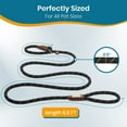 PAWBEE Dog Leash 6ft Long, Heavy Duty Nylon Rope, Adjustable for All