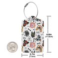 thumbnail image 2 of Rocae Hip Hop Dog for Leather Luggage Baggage Tags ID Label Privacy Cover ID Label with Stainless Steel Loop and Address Card, 2 of 5