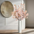 thumbnail image 5 of 4 Pcs Artificial Cherry Blossom Flowers Bulk Silk Faux Flowers Real Touch Bouquet for Christmas Halloween Home Wedding Decoration(White), 5 of 5