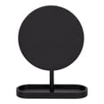 thumbnail image 4 of Kate and Laurel Travis Modern Tabletop Mirror, 17 x 21, Black, Freestanding Round Mirror with Small Decorative Tray for Catch All Storage and Table Decor, 4 of 9