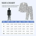 thumbnail image 4 of Salouo Snake Print Button-Front Long Sleeve Pajama Set for Men, Soft 2Pjs Men's Long Sleeve Sleepwear-X-Large, 4 of 7