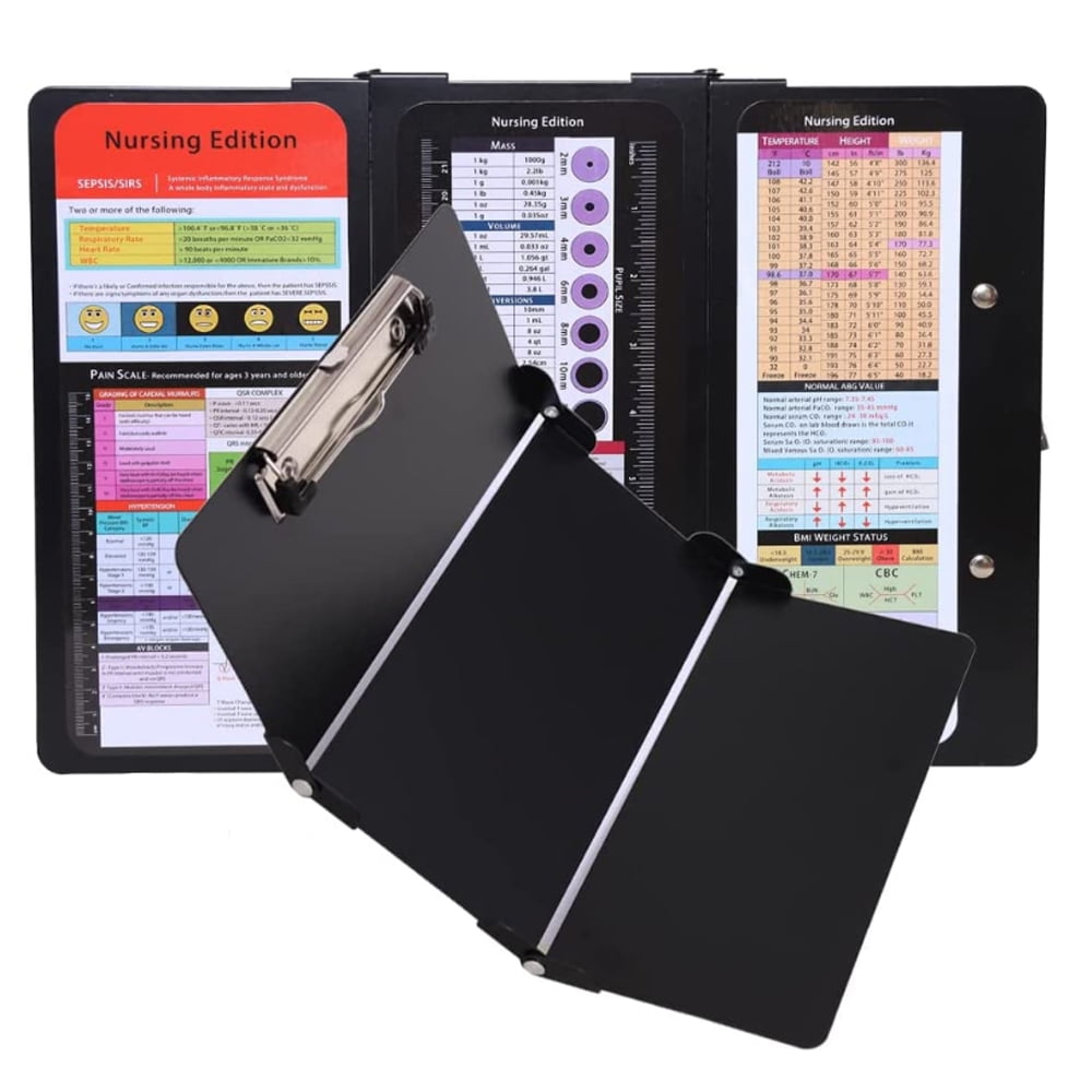 Nursing Clipboard Foldable, Trifold Nurse Clipboard with Nursing