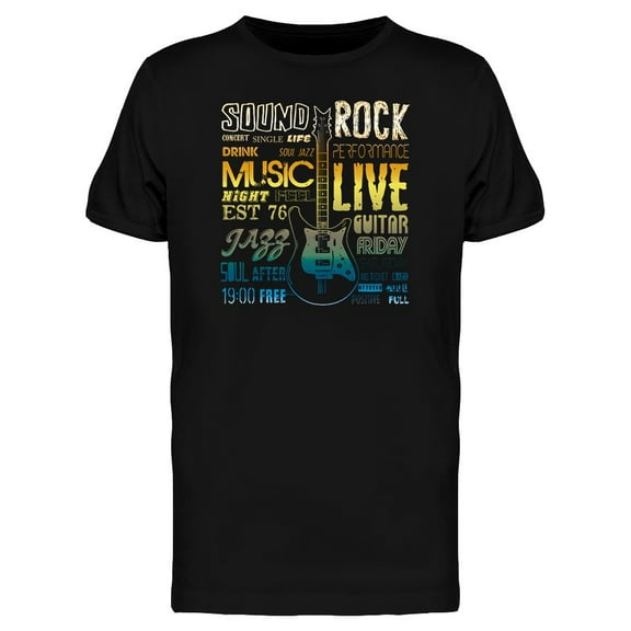 Music Festival Attribute Graphic T-Shirt Men -Image by Shutterstock, Male x-Large