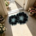 thumbnail image 4 of Floral Diatomaceous Earth Bath Mat, Quick Dry Bathroom Rug, 16 x 24 Inch French Floral Floor Mat for Shower Sink Vanity and Entryway, Absorbent Layered Surface with Scalloped Outline, 4 of 8