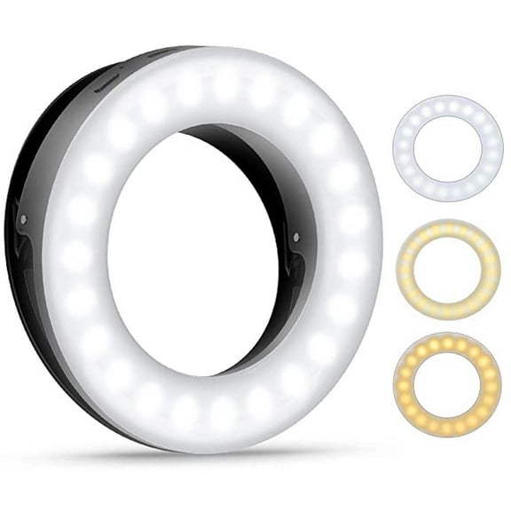 Ledander Rechargeable Selfie Light, 40 LED Selfie Ring Fill Light 3200K-6500K for Mobile Phone Live Concert, Mobile Phone Fill Light