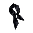 thumbnail image 2 of Head Scarf for Women Hair quare Satin Silk Feeling Bnadana Neck Scarf Black, 2 of 3