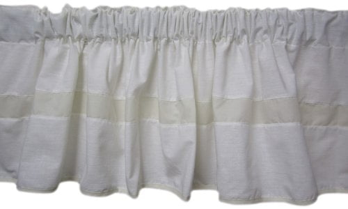 Rlf Home Luxurious Modern Design Classic Basanti Petticoat Style Window Valance 50 X 15 Navy
