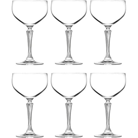 

RCR Cristalleria Italiana Aria Collection 6 Piece Crystal Wine Glass Set (Glamour Champagne Coupe (15.5 oz))