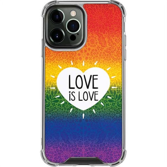 Skinit PRIDE Love Is Love Rainbow iPhone 14 Pro Max Clear Case