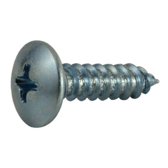#8 x 5/8" Zinc Plated Steel Phillips Truss Head Sheet Metal Screws (40 pcs.)
