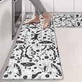 thumbnail image 2 of Kitchen Rugs Sets Of 2,White Planet Cat Feather Pattern Anti Fatigue Kitchen Mat Rugs Non Slip Washable,Decorative Kitchen Floor Mats for Kitchen,Sink,Laundry,17"X47", 2 of 5