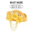 thumbnail image 6 of Vjnyvs Rhinestone Felt Beret Vintage Pillbox Hat Women Fascinator Hat Tassel Derby Cap Flight Attendant Hat for Church Tea Party, 6 of 7