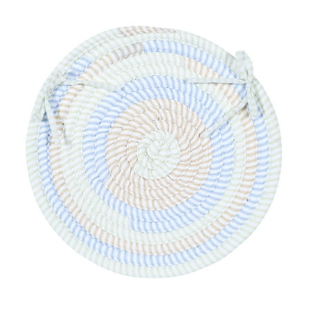Colonial Mills Ticking Stripe Chair Pad - Round - 15 x 15 in.