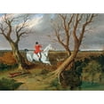 thumbnail image 2 of Herring, John Frederick 24x19 Gold Ornate Wood Framed with Double Matting Museum Art Print Titled - The Suffolk Hunt-Gone Away, 2 of 4