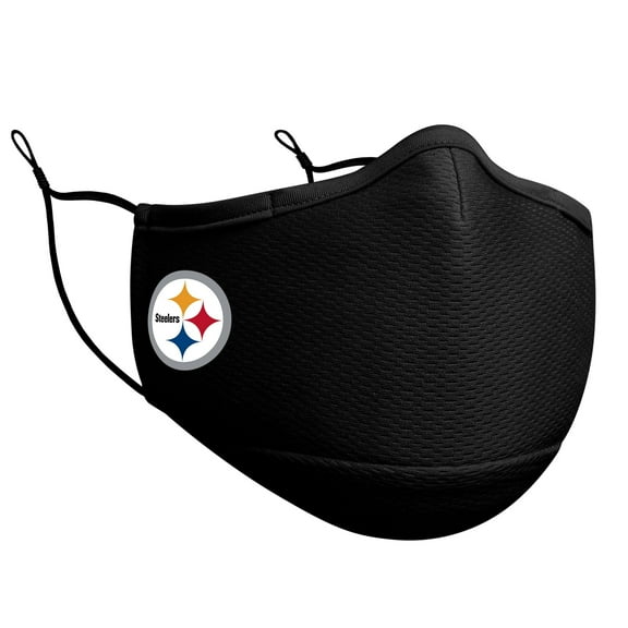 Adult New Era Black Pittsburgh Steelers On-Field Face Covering