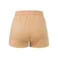thumbnail image 6 of MixMatchy Women's Solid French Terry White Piping Comfy Shorts, 6 of 6