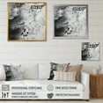 thumbnail image 4 of Designart "Abstract Ivory And Ebony Fluid Art I" Coastal Canvas Wall Art, 4 of 7