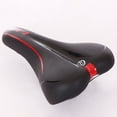 thumbnail image 2 of CSChome Bike Seat Cushion Bicycle Saddle Soft Comfortable Shock Absorption Ergonomic Curved Seat Hip Protection Waterproof Faux Leather Bike Seat Cushion, 2 of 6