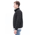 thumbnail image 5 of Wenseny Mens Puffer Lightweight Jacket Duck Down Stand-up Collar Padded Parka Black M, 5 of 8
