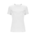 thumbnail image 3 of Abomasnow Women's Cutout Tops Basic Long Sleeve Round Neck Slim Fit T-Shirts, 3 of 5
