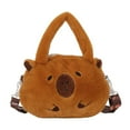 thumbnail image 4 of Bolso bandolera de felpa jinwen para mujer bolso de hombro de animal suave para ir de compras, 4 of 8