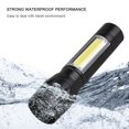thumbnail image 2 of Zootealy Mini Flashlight Ultra Bright 120 Lumens Portable Outdoor Small T6 LED Flashlight Lantern Household Adjustable Focus COB Handheld Flash light USB Rechargeable, 2 of 8