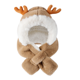 thumbnail image 1 of Gorro cálido de invierno con forro suave y bonitos cuernos para niños, niñas y niños., 1 of 5