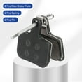 thumbnail image 3 of 2set Disc Brake Pad 1.16" x 1.2" Semi-Metallic Resin Bike Brake Pads with Spring and Pin for BB7 M355 M446 M640 Mountain Road Bikes, Black, 3 of 7