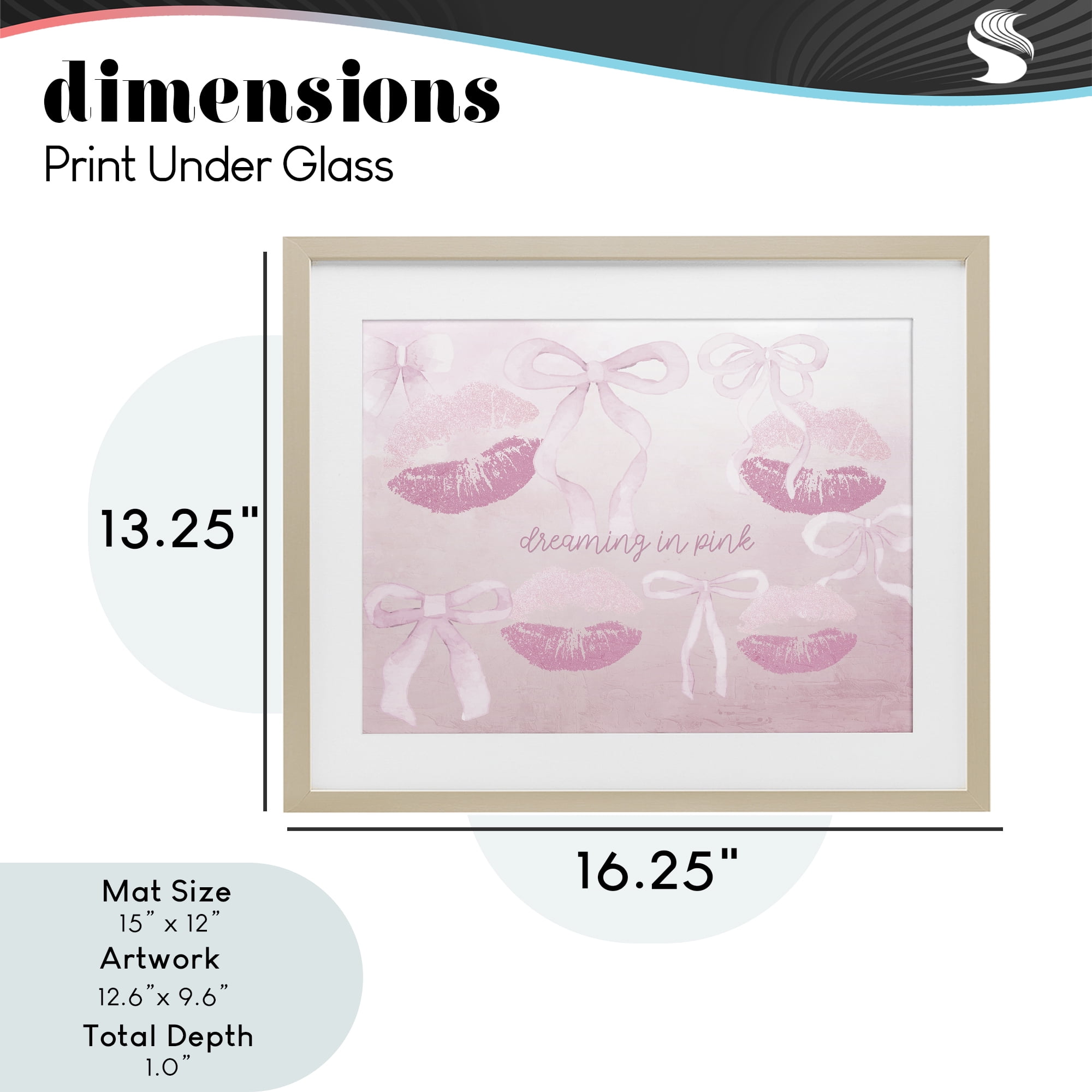 Dreaming In Pink Birch Framed Print Under Glass, design by Kim Allen