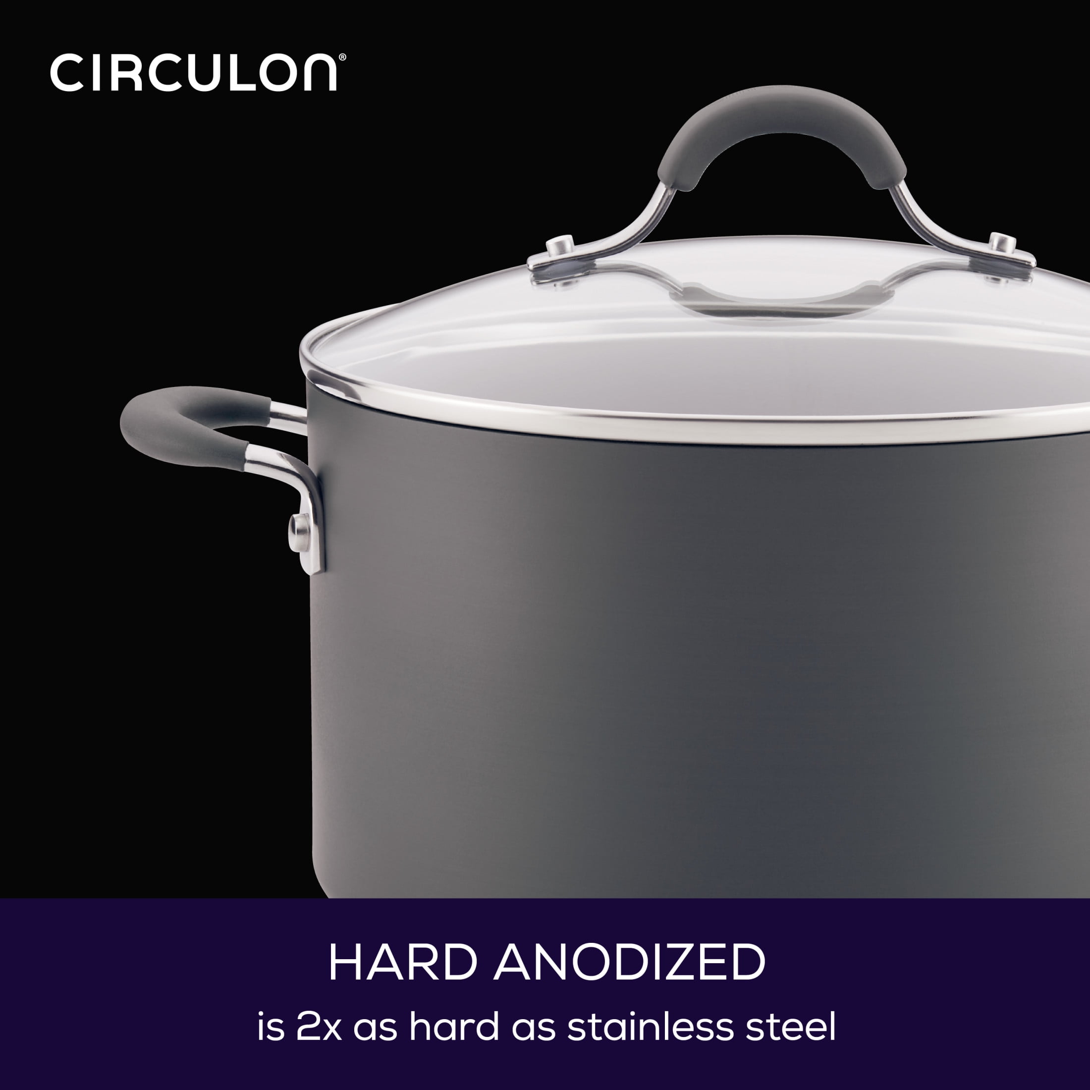 Circulon Genesis 10 Pc. Hard Anodized Cookware Set, Hard Anodized, Household