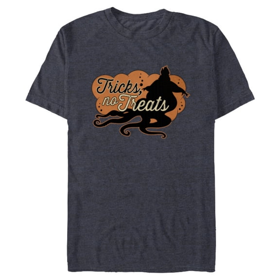 Disney Villains the Little Mermaid Ursula Tricks No Treats - Short Sleeve Blended T-Shirt for Adults - Customized-Denim Snow Heather