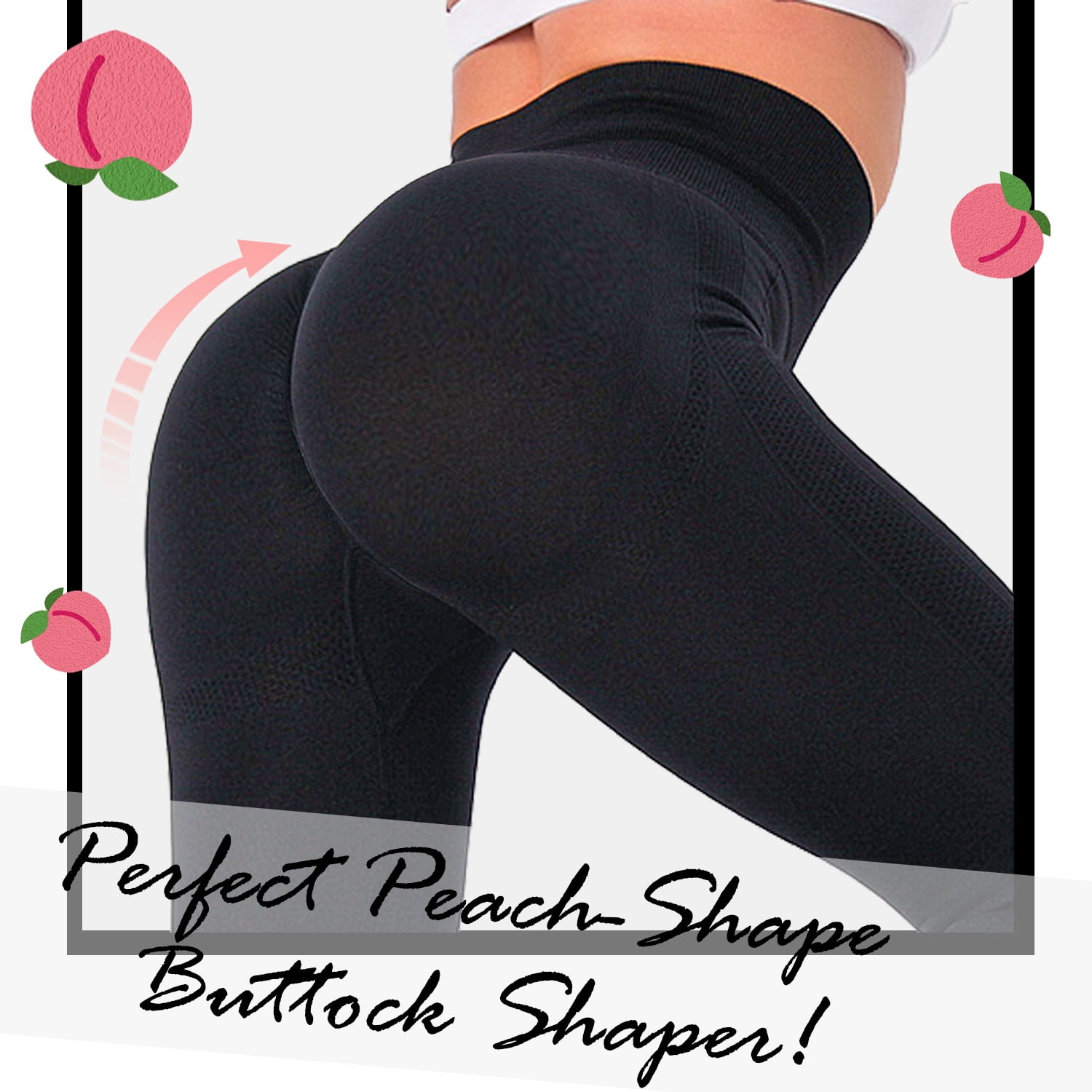 Women's Peach Lift Leggings Scrunch Butt Seamless Ruched Butt Lifting Tummy  Control Butt Lift High Waist Dri-Fit for Yoga Fitness Gym Workout Cropped  Leggings 2024 - $13.49