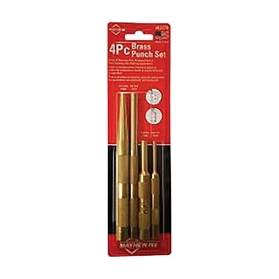 4 Pc Brass Punch Set SAE 62278