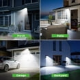 thumbnail image 3 of Hovmap Outdoor Solar Flood Light, Motion Sensor 3 Modes Split Solar Light with Remote Control, IP65 Waterproof 16ft Cable for Yard Garage Patio Garden, 3 of 9