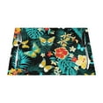 thumbnail image 1 of XMXY Woven Placemats Set of 6 PCS, Tropical Simple Flowers Table Mats Washable Heat Resistant Placemats, 1 of 6