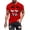 Red, variant on Men's Funny Smile Face Graphic T-Shirt, Novelty Cartoon Short Sleeve Crew Neck Casual Summer Top, S-4XL