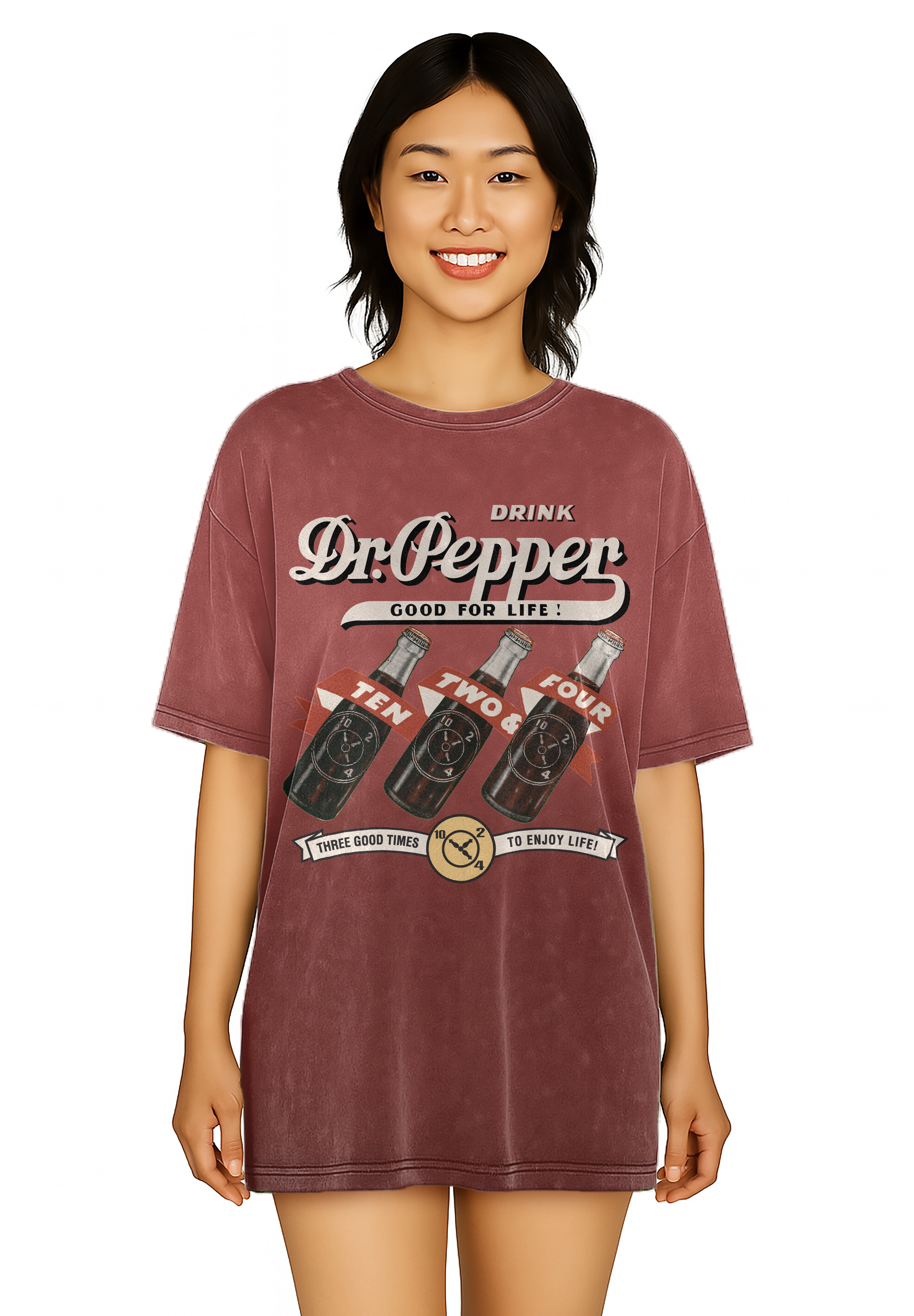 Dr. Pepper Women's Oversized Sleep Shirt, Sizes XS-3X