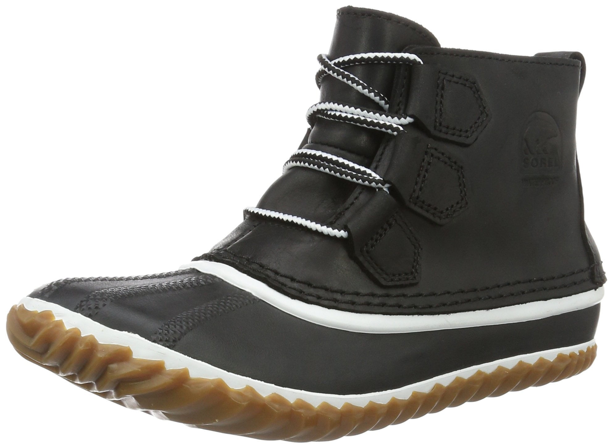 sorel women's out n about leather snow boot