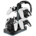 thumbnail image 1 of Game Controller Charging Station & Headset Holder - Compatible With Nintendo Switch 2/PS5/Xbox Series - Storage Rack, 1 of 7