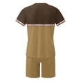 thumbnail image 5 of Track Suits Mens Crew Neck Short Sleeve Lightweight Shirts Short Pants Sets Men's Fashion Comfy Casual Leisure Outdoor Sports Suit Set, 5 of 6