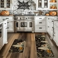 thumbnail image 5 of Halloween Kitchen Rug Set of 2, Non Slip Pumpkin Spooky Mats with Anti Fatigue Comfort, Washable Halloween Decor Rugs for Sink Laundry Office, Farmhouse Holiday Floor Mats 15.8x23.6+15.8x43.3 Inches, 5 of 8