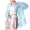 a-332Blue67, variant on VNKIDY Womens Solid Color Sheer Long Sleeve Button Down Shirt With Turn Down Collar Loose Fit For Summer Beach Cover Up Casual Daily Wear Purple One Size