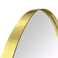 thumbnail image 3 of Javell Oval Metal Wall Mirror 30" x 20" - Brushed Gold, 3 of 5