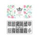 thumbnail image 1 of PUEEN Placa de estampado para decoración de uñas - Jardín Secreto 01 - Colección de parques temáticos 125x65 mm Kit único de accesorios para placas de imagen de manicura con estampado de esmalte de uñ, 1 of 2