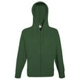 thumbnail image 4 of Fruit Of The Loom - Sudadera/ chaqueta con cremallera y capucha Modelo Lightweight hombre caballero (Verde botella), 4 of 4