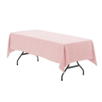 Your Chair Covers - 60 x 126 Inch Rectangular Polyester Tablecloth Blush
