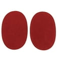 thumbnail image 2 of EHJRE 1 Pair Suede Oval Sew on Elbow Knee Decorative Sewing Craft Red, 2 of 7