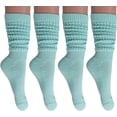 thumbnail image 2 of Mint Color Cotton Slouch Socks Shoe Size 5 to 11, 2 of 3