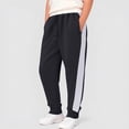 thumbnail image 4 of CAICJ98 Boys Girls Joggers Baggy Fleece Lined Pants High Waisted Athletic Pants for Running Winter Warm Casual Sweatpants Boys Girls (Black,12-14 Years), 4 of 7