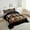 Dark Black Brown, variant on Leopard Print Comforter Set Full Size,Abstract Cheetah Texture Bedding Set,Women Room Decor,Rustic Farmhouse Retro Down Comforter,Black Noble Duvet Insert
